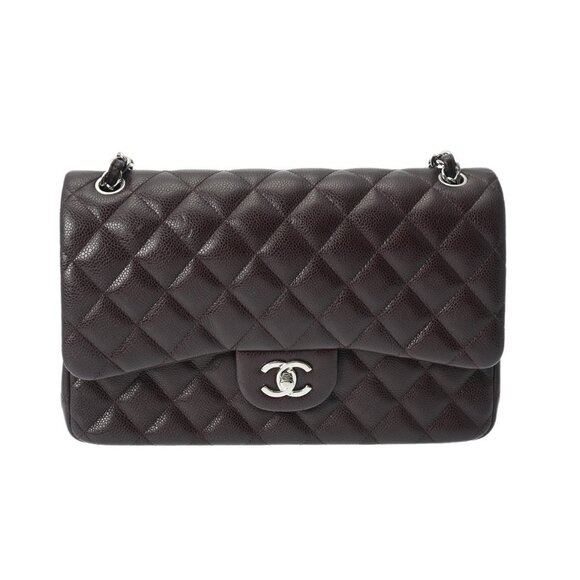 CHANEL Matrasse ChainShoulder W flap 11.8" purple - Picture 1 of 12